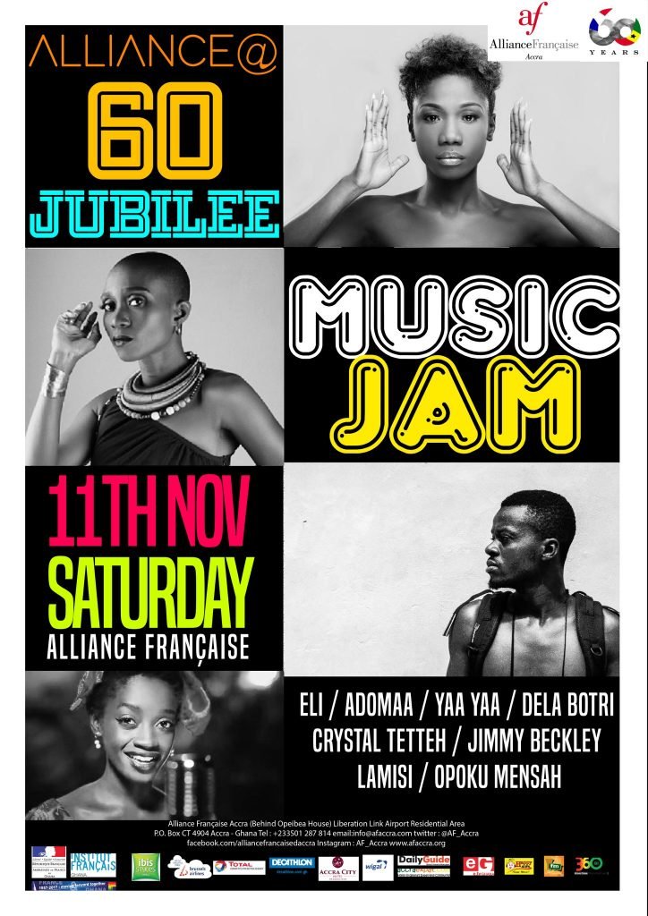 Alliance Francaise Ghana, Jubilee Music Jam, 60th years