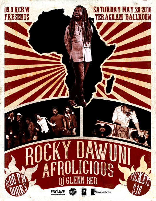 KCRW presents Rocky Dawuni @ Teragram Ballroom in Los Angeles