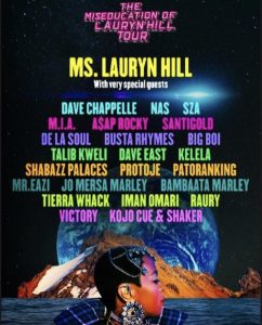 Shaker & Ko-Jo Cue to perform on Lauryn Hill 20th Anniversary World Tour