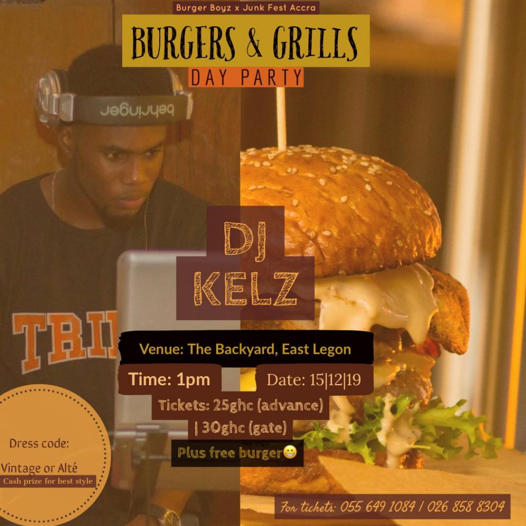DJ Kelz will be on the menu at the Burgers & Grill day party