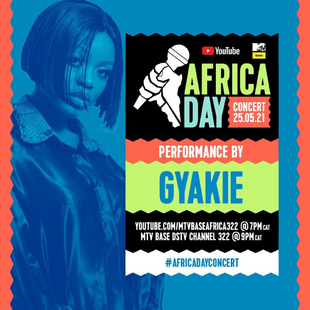 Gyakie to perform at MTV Base YouTube African Day Concert