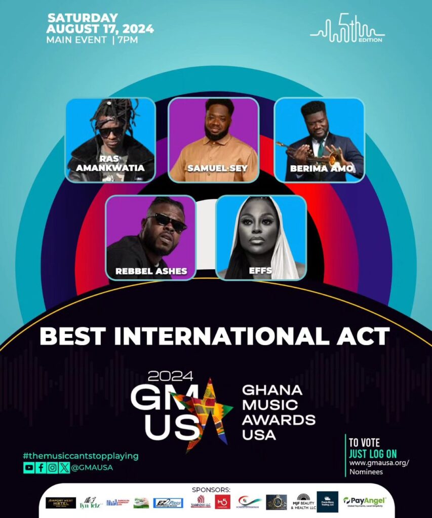 Nominees: Best International Act - Ghana Music Awards USA