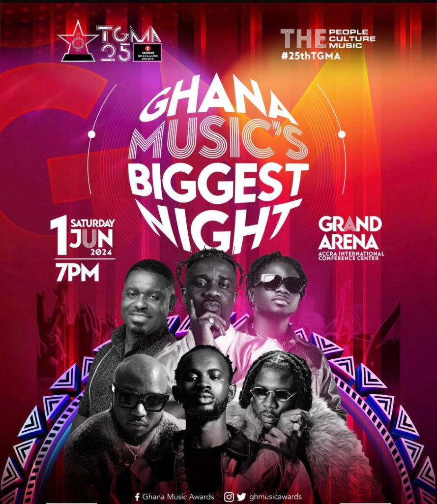 Celebrate 25 years of Telecel Ghana Music Awards in style on Saturday June 1st