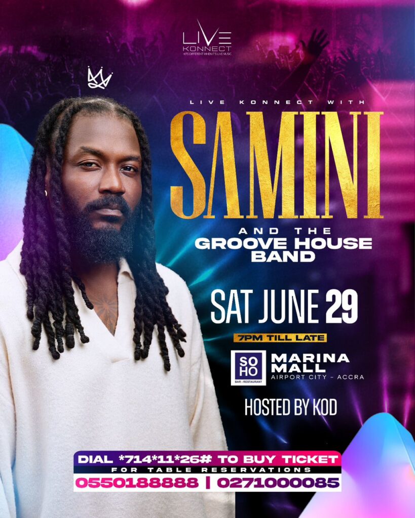 Samini to rock Live Konnect in Accra on 29th June