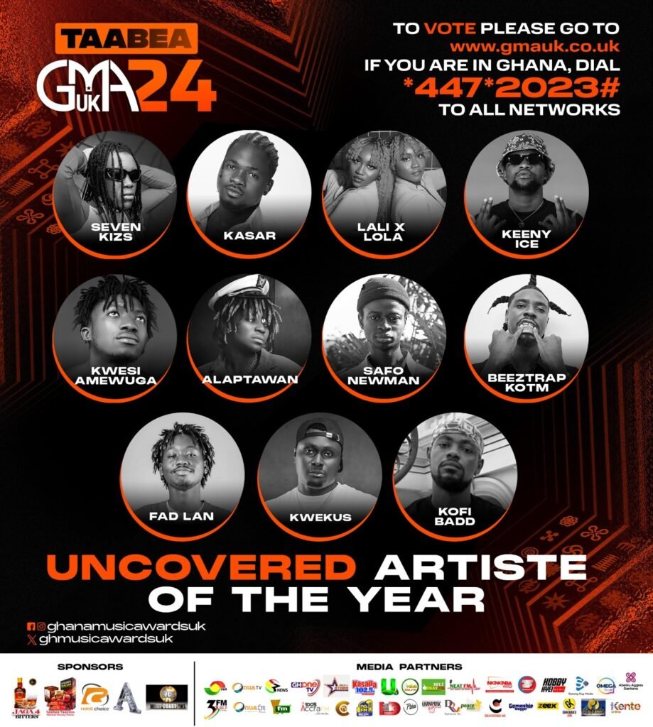 Kofi Badd nominated for Uncovered Artiste of the Year at Ghana Music Awards UK 2024