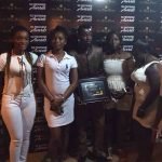 MIX MASTA GARZY WITH USHERS AT THE EVENT