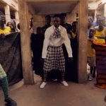 A scene from the music video
