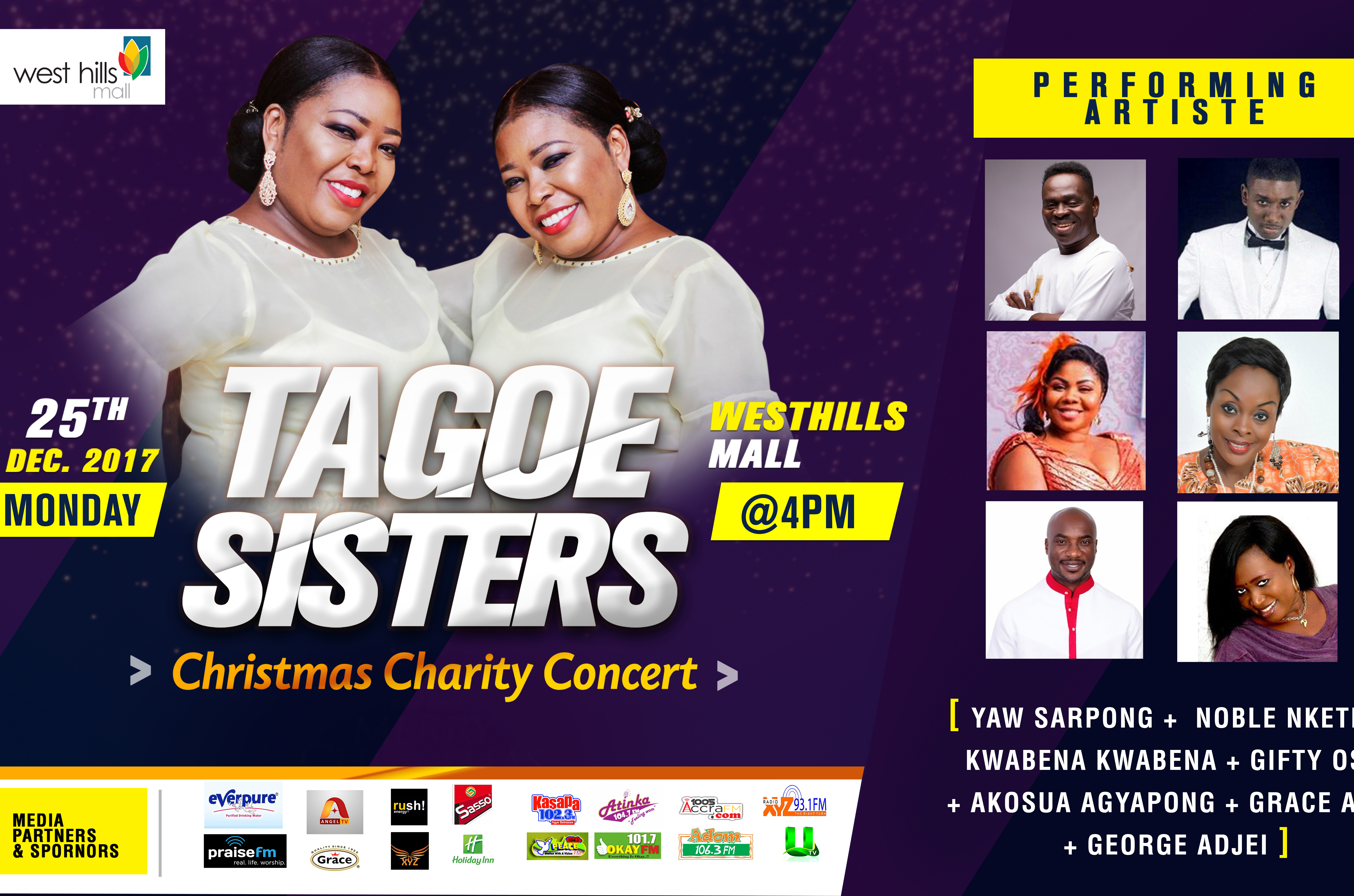 tagoe sisters, ghana music, Mampong School for the Deaf, charity concert