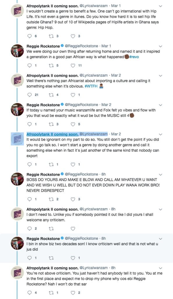 Lyrical Wanzam questions Reggie's 'Hiplife' & Reggie answers