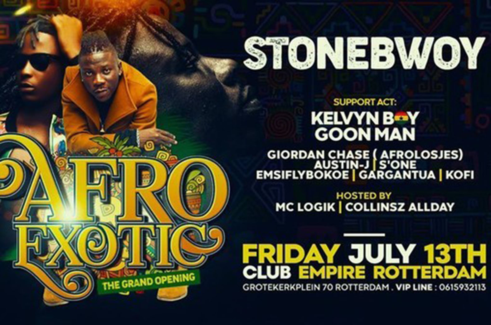 Rotterdam to host Stonebwoy’s 5th Europe Tour on 13th July