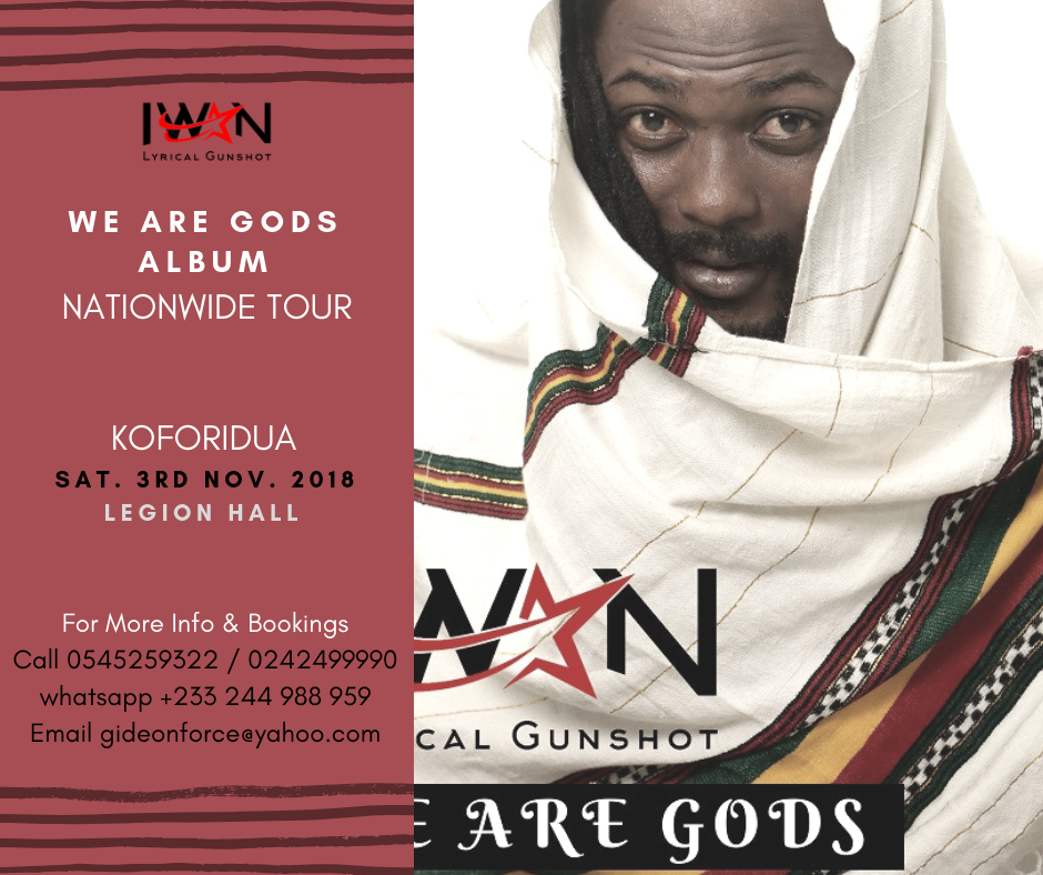 IWAN to kick off We Are Gods album tour in Koforidua