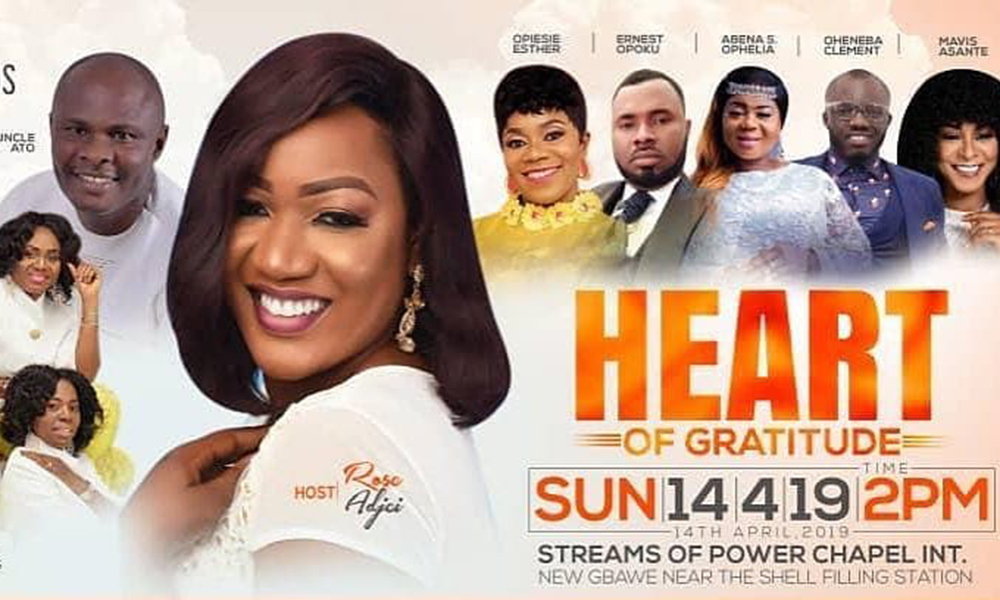Rose Adjei to crown birthday with Heart of Gratitude concert