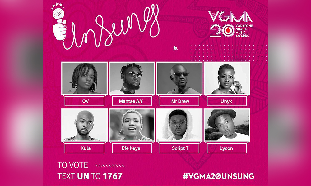 Meet the future of Ghana's Music: 2019 VGMA Unsung Artistes