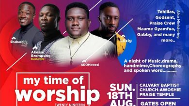 Akesse Brempong, Lil Zig, ADOMcwesi, others ready for My Time of Worship 2019