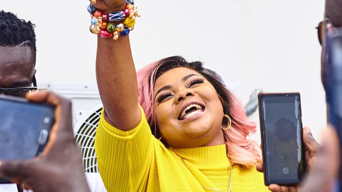 Empress Gifty receives shock of her life at surprise birthday party