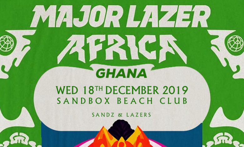 Major Lazer Soundsystem live at Sandbox this December