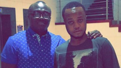 Jonathan Addo Kuffour (right) with Bola Ray. Photo Credit: Facebook