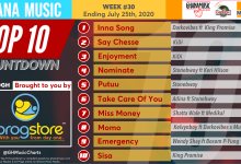 2020 Week 30: Ghana Music Top 10 Countdown