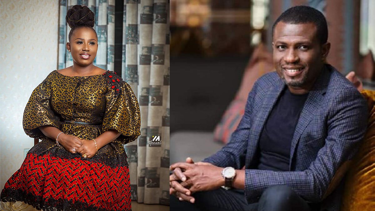 Mark Okraku Mantey backs Diana Hamilton as he takes jab of COVID-19 vaccine