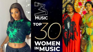 Ayoade, Hamilton, Celestine, Shay, others enlisted in 3 Music Top 30 Women In Music