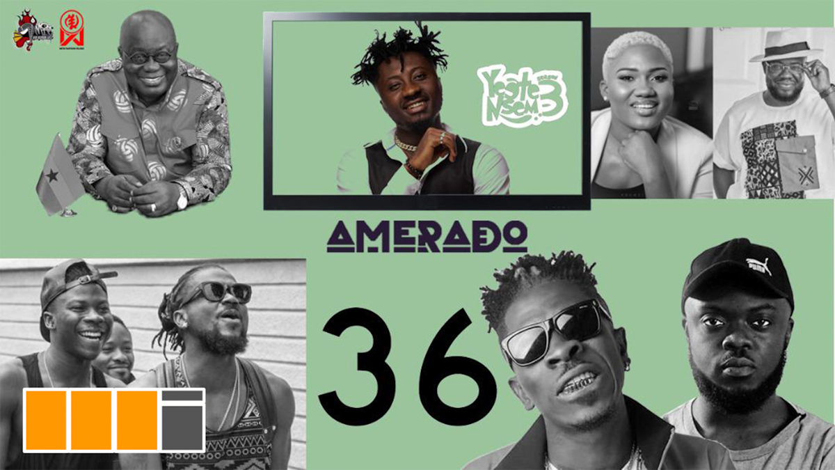 Kwadwo Sheldon, Samini feat on Amerado's Yeete Nsem EP. 36