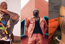 Believe! King Promise unofficially announces incoming album title via tattoo on arms