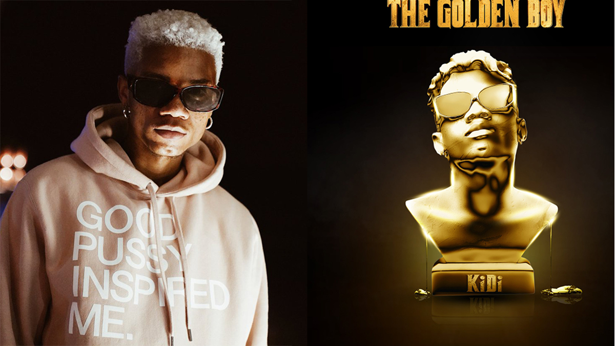 KiDi announces tracklist/cover art for Golden Boy album; holds a live performance listening session