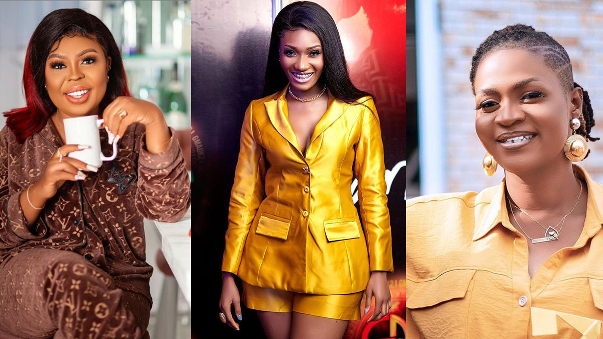 Wendy Shay fires stray 'Bullet' at Afia Schwarzenegger during performance at 2021 GMA-UK launch; Ayisha Modi reacts