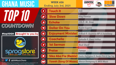 2021 Week 26: Ghana Music Top 10 Countdown