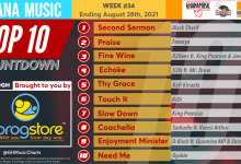 2021 Week 34: Ghana Music Top 10 Countdown