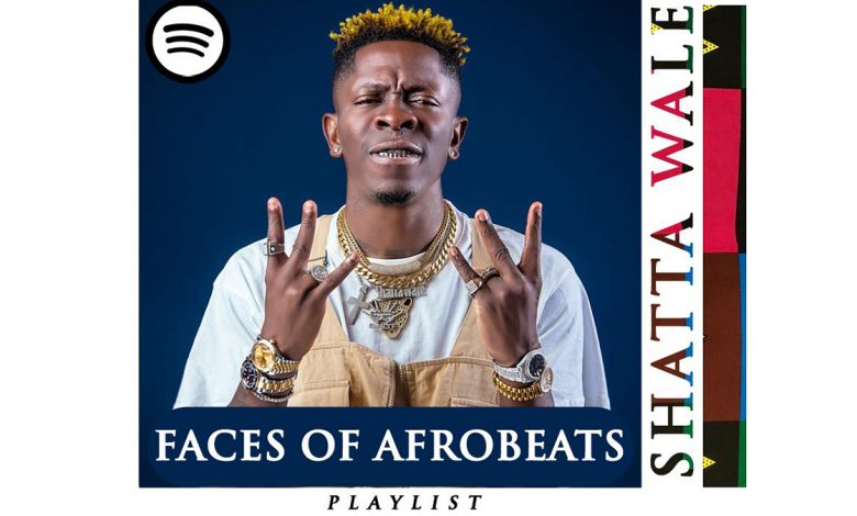 Shatta Wale featured on cover of Spotify's 'Face of Afrobeats' playlist at NY Times Square