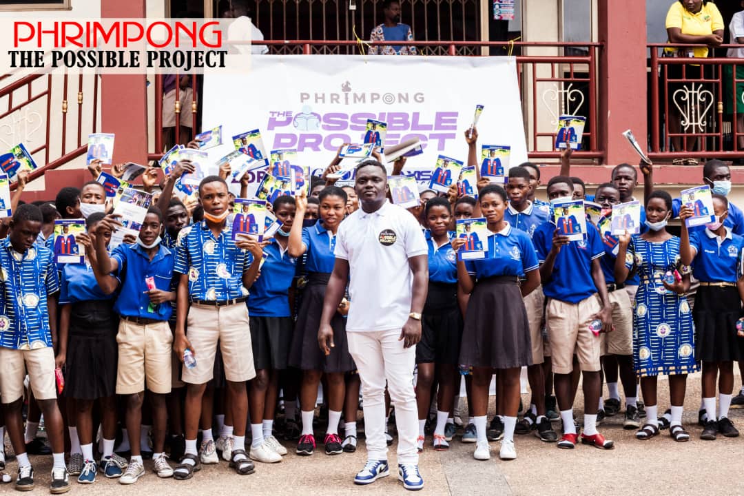 Phrimpong blesses lives of final year students with book donation dubbed; The Possible Project