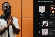 Sarkodie's No Pressure album mounts pressure on Boomplay as the most streamed