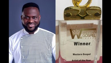 SK Frimpong & team sweep 3 awards including overall Artiste of the Year at maiden Western Gospel Awards!
