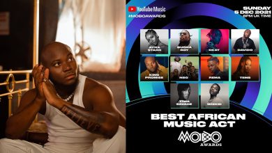 King Promise: only Ghanaian act nominated in the 2021 MOBO Awards Best African Music Act category!