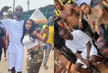 Ow Nima! Vic Mensa & Black Sherif mobbed by fans after storming the Ghettos for a video shoot