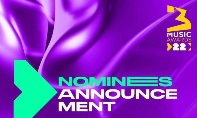 Full list of nominees for 3 Music Awards 2022