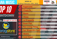 2022 Week 7 Ghana Music Top 10 Countdown