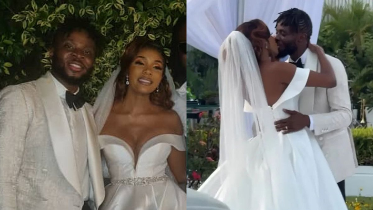 After an entire decade of dating, Fuse ODG weds Zimbabwean spouse; Sarkodie, Cheddar, Stefflon Don attend!