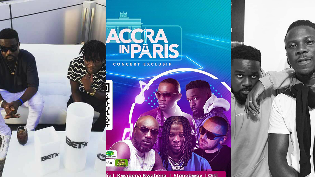 Sarkodie & Stonebwoy show united front during interview on French national television!