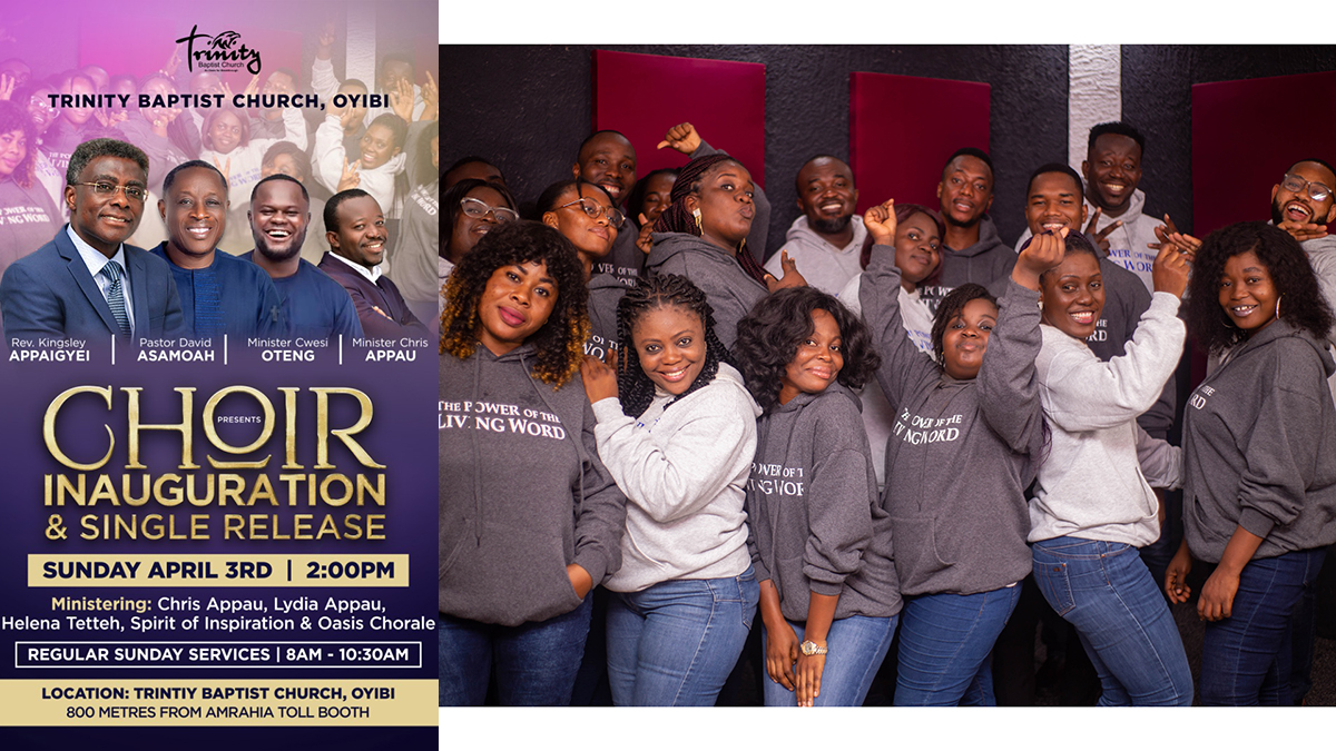 Trinity Baptist Church Oyibi's Spirit of Restoration Choir debuts with 'The Power of the Living Word' this Sunday!