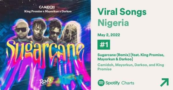 No.1! Camidoh tops Nigerian Top 100 Apple Music Charts