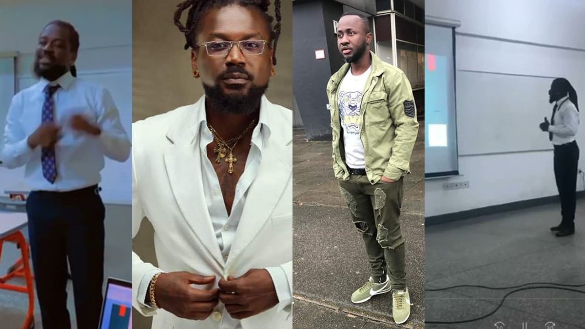 Samini returns to school! Links up with coursemate Kokoveli after lectures!