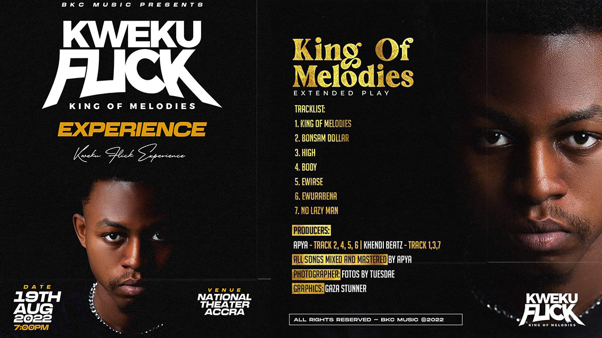 Kweku Flick sets Twitter on fire with heated debate among tweeps following release of debut EP; King Of Melodies