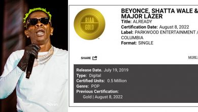 Shatta Wale blazes the trail as first Ghanaian act to attain USA's RIAA Gold certification!