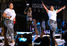 Empress Gifty cites 'evangelism' as reason for controversial costume on Ashaiman To Da World stage!