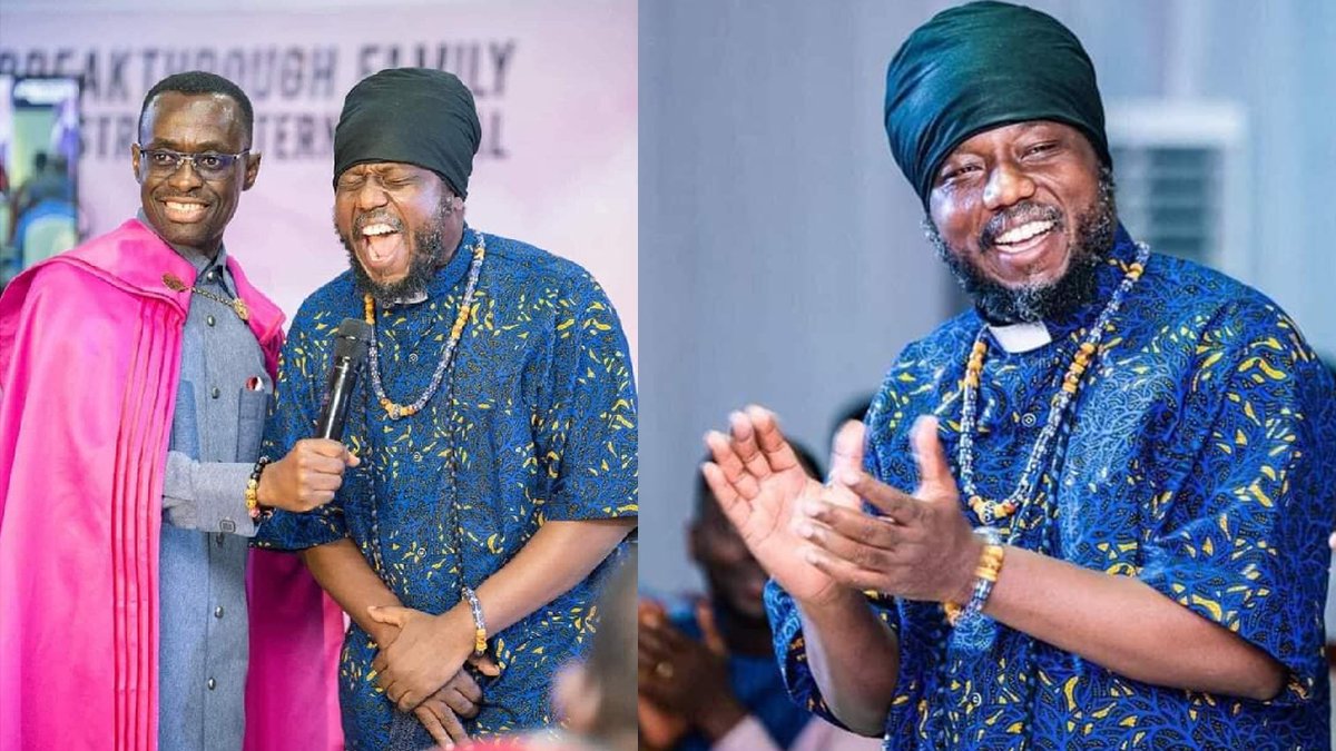 Blakk Rasta now an ordained pastor weeks after controversial post with heavily endowed woman!