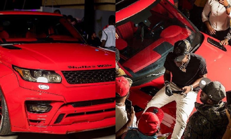 Shatta Wale's customized Range Rover steals the spotlight at birthday party; fails to drop GoG!