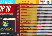 2022 Week 39: Ghana Music Top 10 Countdown
