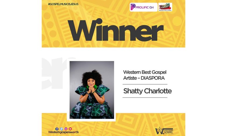 Western Gospel Music Awards 22: Shatty Charlotte wins Diaspora Artiste of the year